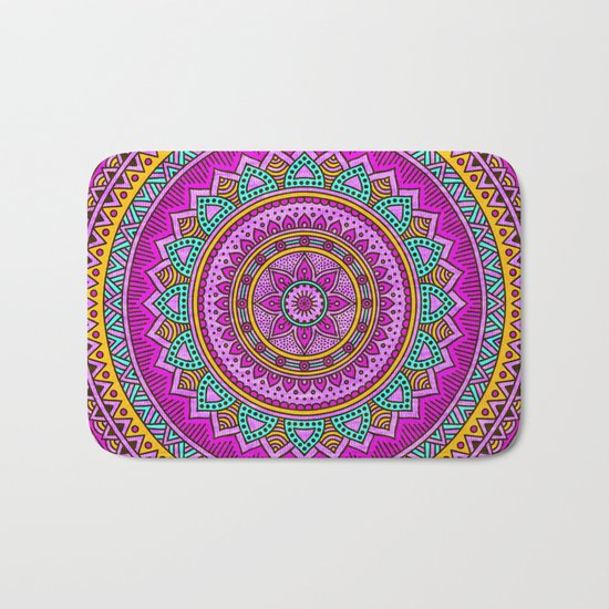 Hippie mandala 94 Bath Mat