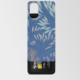 Floral Branches on Blue Botanical Pattern Android Card Case