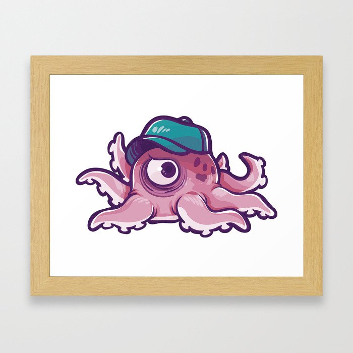 One Aye Octopus Framed Art Print