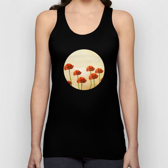 Where the Poppies Bloom Unisex Tank Top