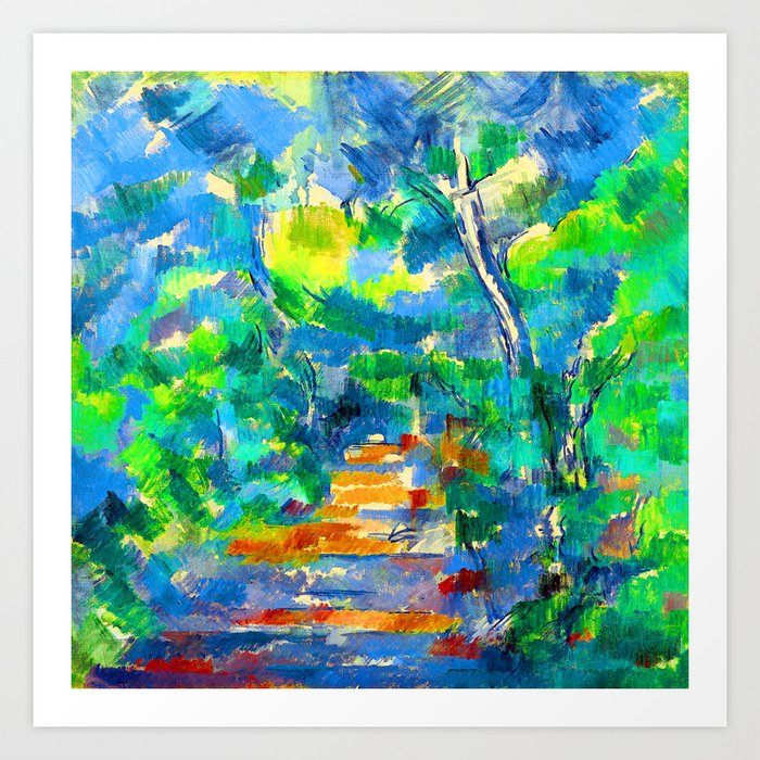 Paul Cezanne Forest Scene Art Print By Jjbzz Society6
