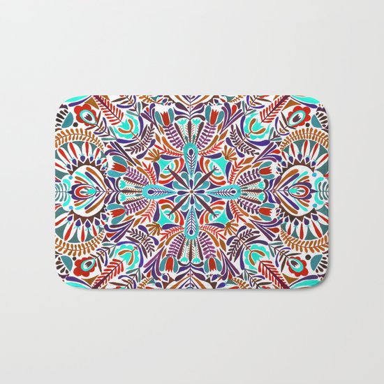 Flower explosion Bath Mat