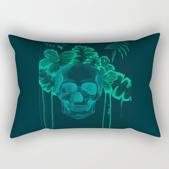 Skull jungle Rectangular Pillow