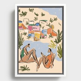 Italian Riviera Framed Canvas