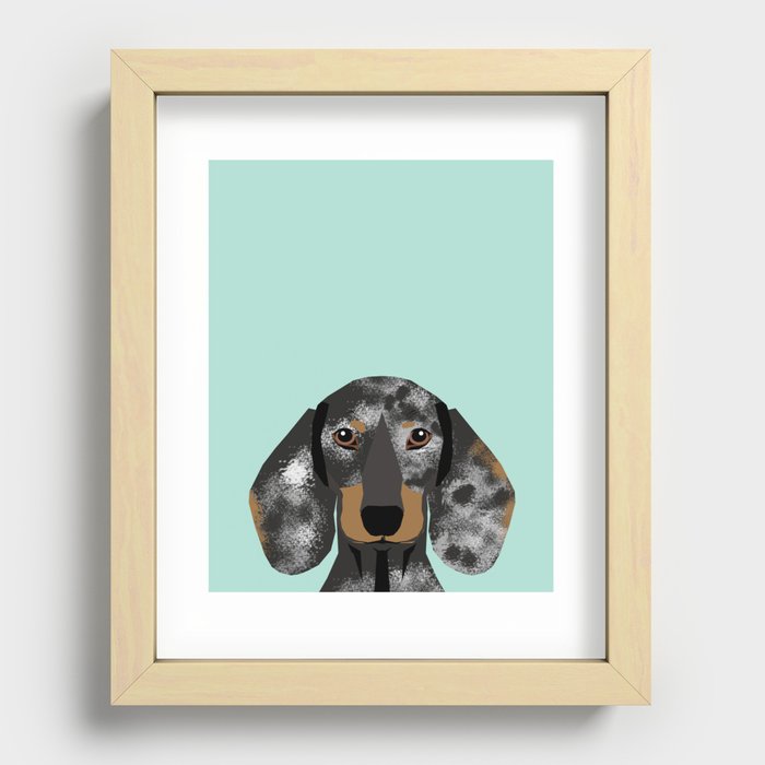 Society6 ケース The Thinking dog by Uzualsunday Dachshund gift, Old stink eye label Dachshund Dog Art wall