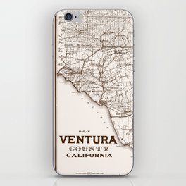 Ventura County Map iPhone Skin