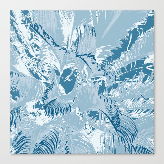 The blue mask Canvas Print
