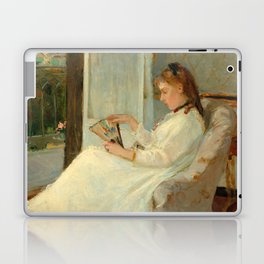 The Artist's Sister at a Window, 1869 by Berthe Morisot Laptop Skin