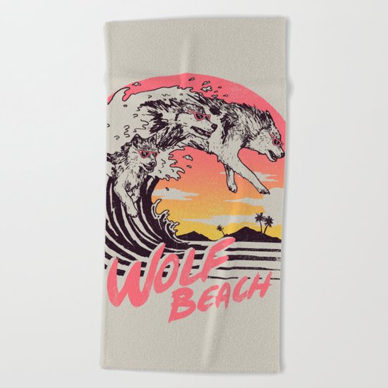 Wolf Beach Beach Towel