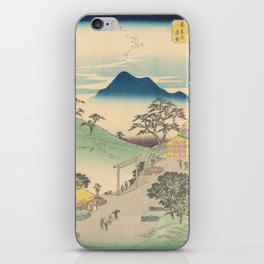 Seki Mountain Village Andō Hiroshige (Japanese, 1797 – 1858) High Resolution iPhone Skin
