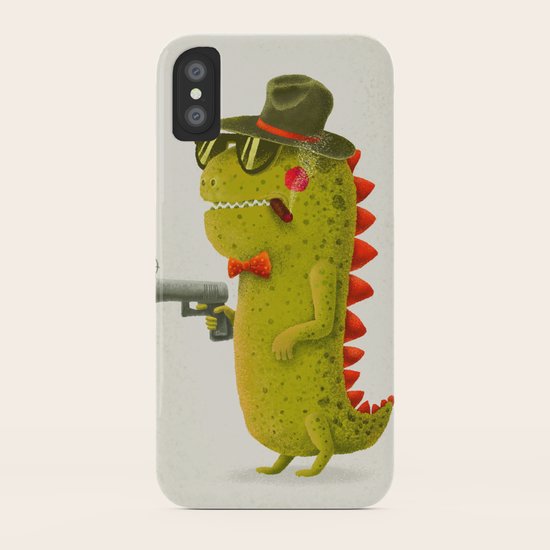 Dino bandito (olive) iPhone Case