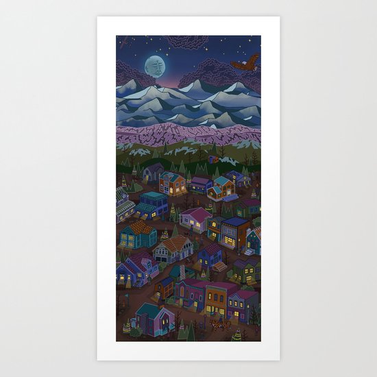 Adventure Town Art Print
