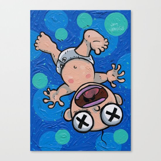 Still Life with Dead Baby Canvas Print