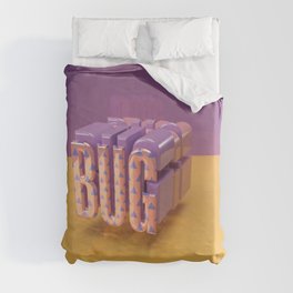 3D design bug Duvet Cover