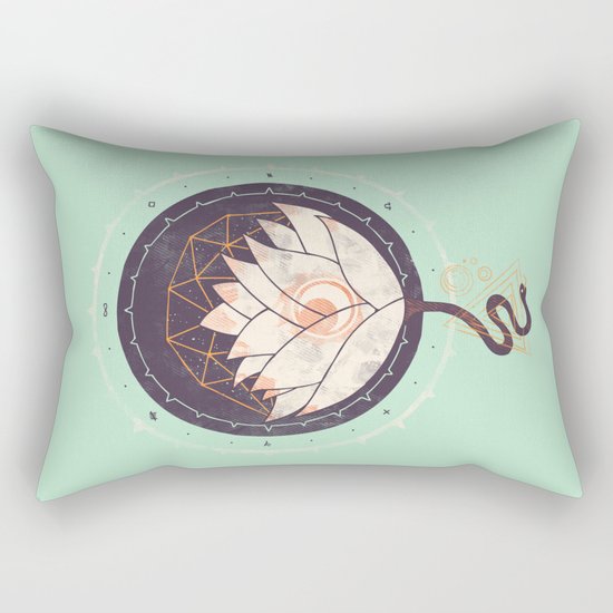 Lotus Rectangular Pillow