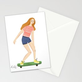 Skater Girl Stationery Cards