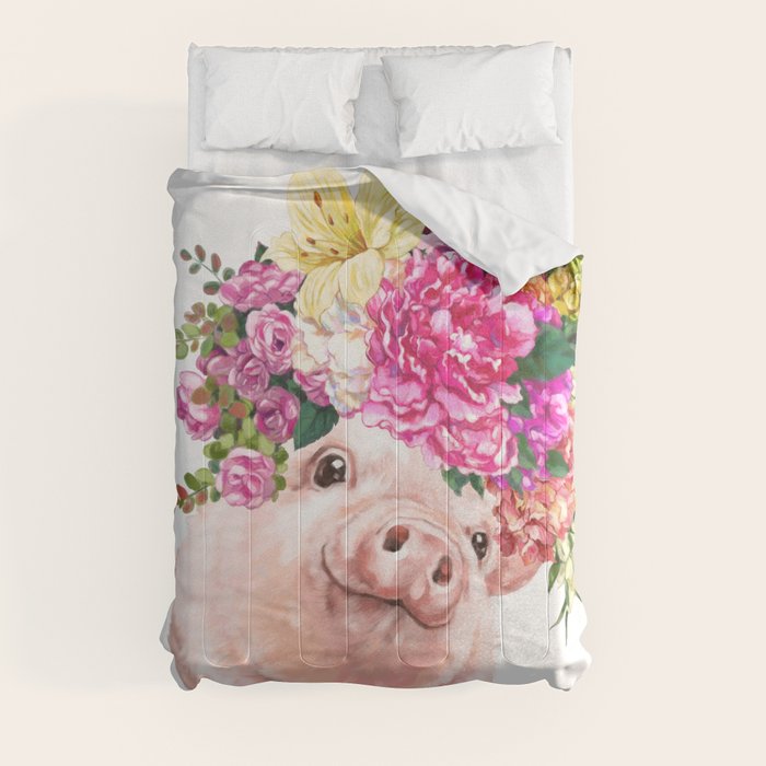 pig baby comforter