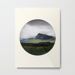 Cloudy Cliff Metal Print | Roundphoto, Scandinavianlandscape, Mid Centurymodern, Mountains, Clifflandscape, Graphicdesignlandscape, Naturephotography, Greenfield, Digital, Vintage 