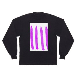 Watercolor Vertical Lines With White 55 Long Sleeve T-shirt