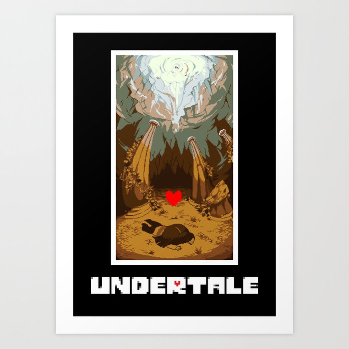 Undertale Sans Fight Art Print by javichakalote