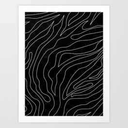 Minimal Abstract Black Art Print