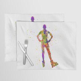 Watercolor Inline Skater Placemat