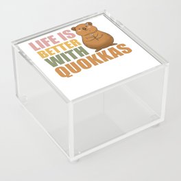 Life Is Better With Quokkas - Cute Quokka Acrylic Box
