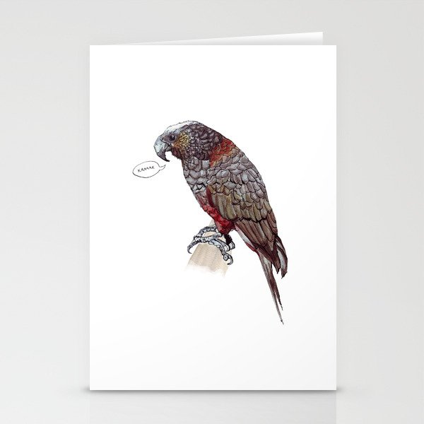 Cheeky Kaka Parrot Stationery Cards