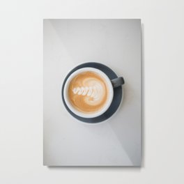 Coffee Latte Time Metal Print