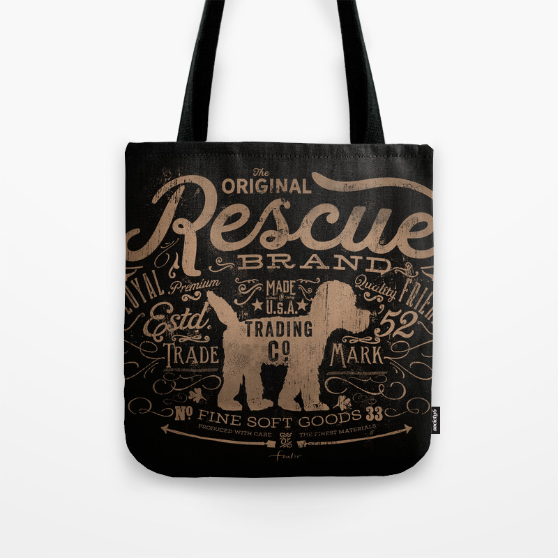 Rescue Dog Trading Company Art Tote Bag By Geministudio Society6