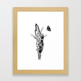 Sage Moth Framed Art Print