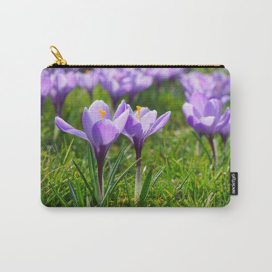 Purple Crocuses Carry-All Pouch