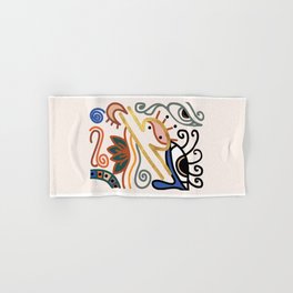 Abstract Libra Zodiac Sign Hand & Bath Towel