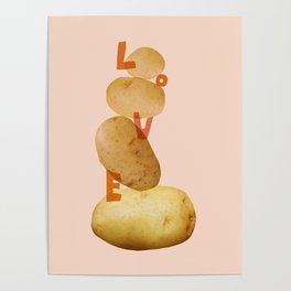 Abstraction_LOVE_POTATO_ART Poster