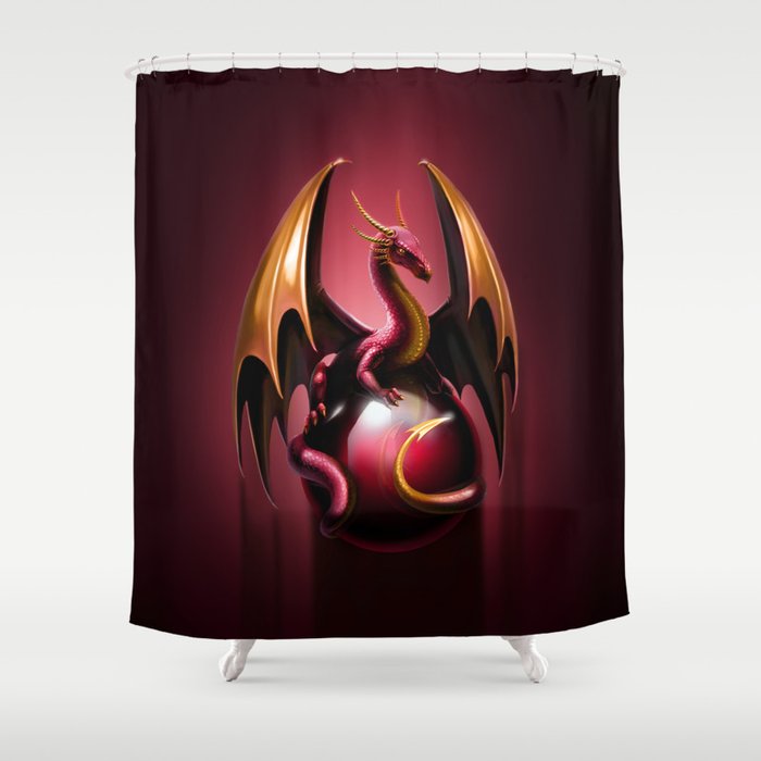 red dragon Shower Curtain