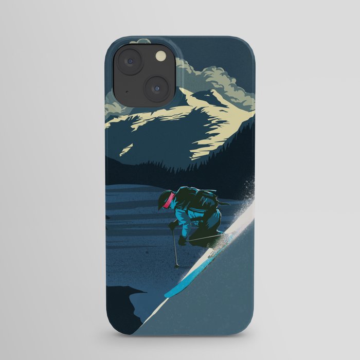 Retro ski iPhone Case