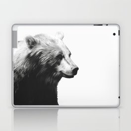 Bear // Calm (Black + White) Laptop & iPad Skin