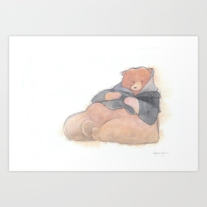 Big brown bear Art Print
