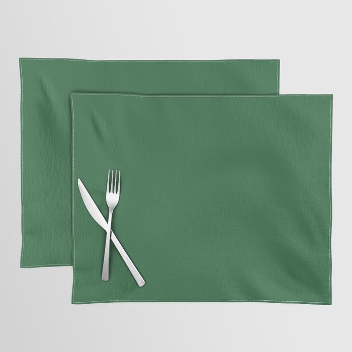 JUMPING FROG Green Solid Color Placemat