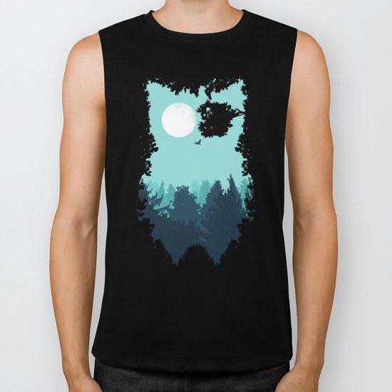 Winter Owl Biker Tank