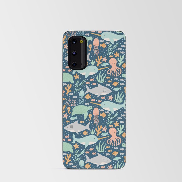 Under the Sea - Navy Android Card Case