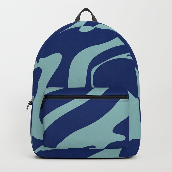 34 Abstract Liquid Swirly Shapes 220725 Valourine Digital Design  Backpack