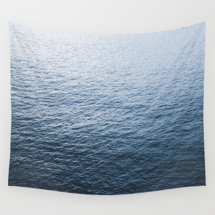 Ocean Minimalist Nature Landscape Photography Sea Waves Wall Tapestry