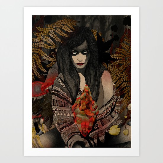 The Keepers - Red Pulse Art Print