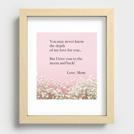 To The Moon and Back Recessed Framed Print
