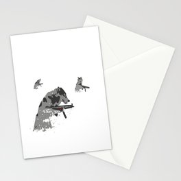 Wolves in the Snow Stationery Cards