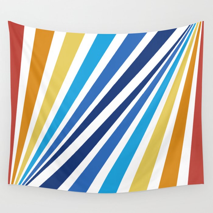 Retro Light Rays 01 Wall Tapestry