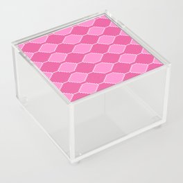 Feminine Pink Southwest Kilim Pattern Acrylic Box
