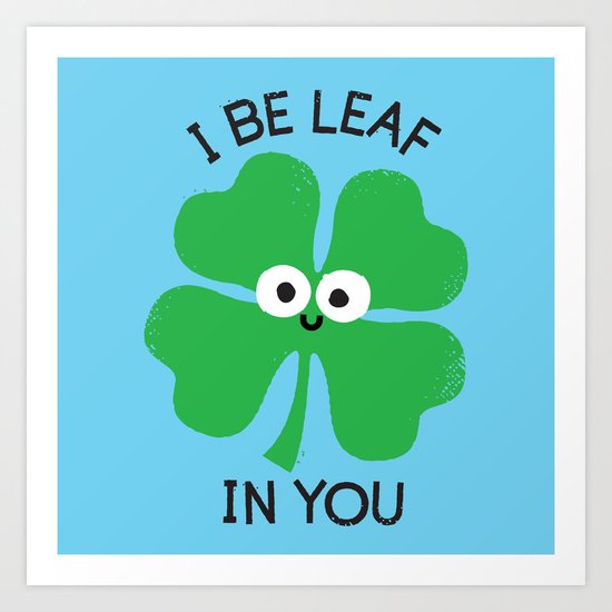 Cloverwhelming Support Art Print