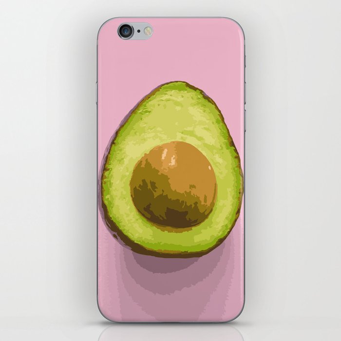 Avocado Paint by Numbers iPhone Skin